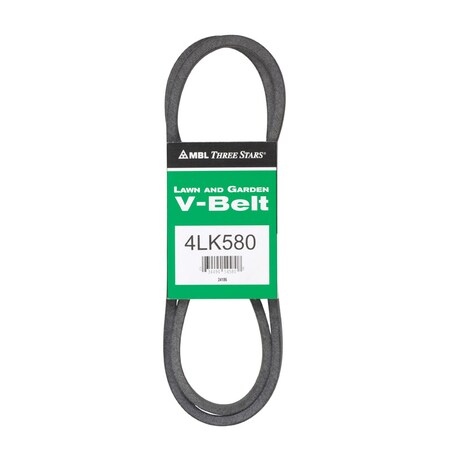 Mbl Mitsuboshi Super KB Standard V-Belt 0.5 in. W X 58 in. L For Riding Mowers 4LK580A